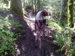 Jayne hiking