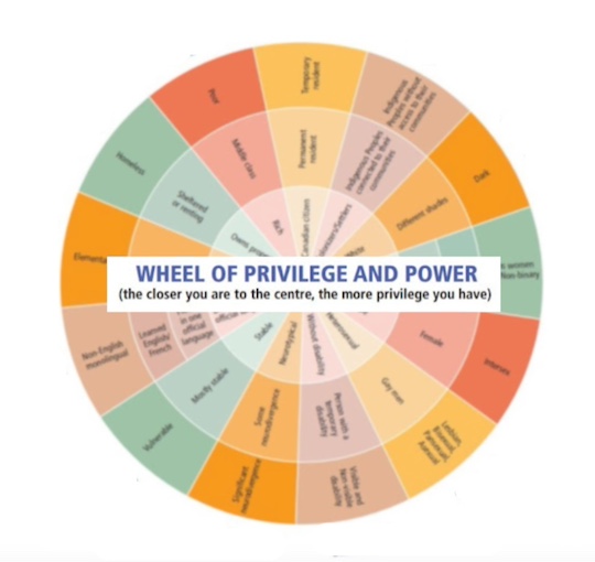 Wheel of privilege and power