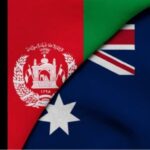 The Afghanistan and Australian flag together.