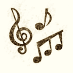 Music notes.