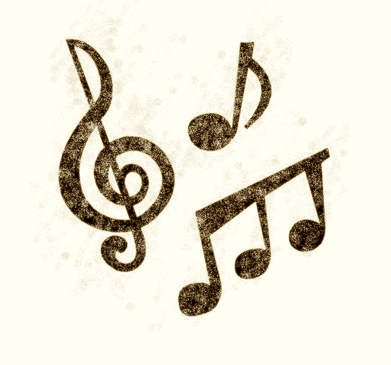 Music notes.